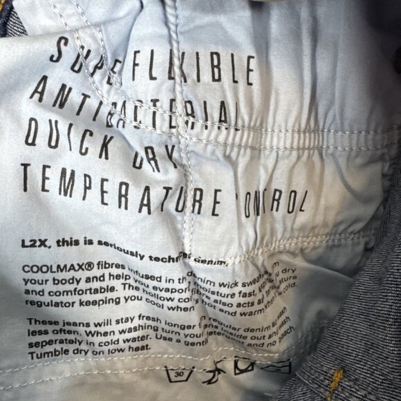 DUER L2X Performance Slim Fit Jeans Men’s 32x32 Dark Wash Stretch Denim - Picture 6 of 9